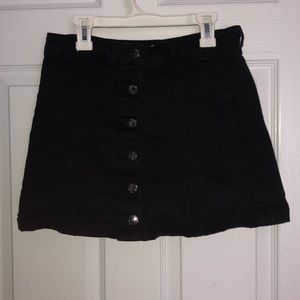 Button Down Jean Skirt